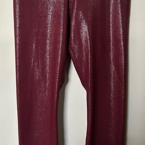 Nike Dri-FIT Glossy Burgundy Performance Top